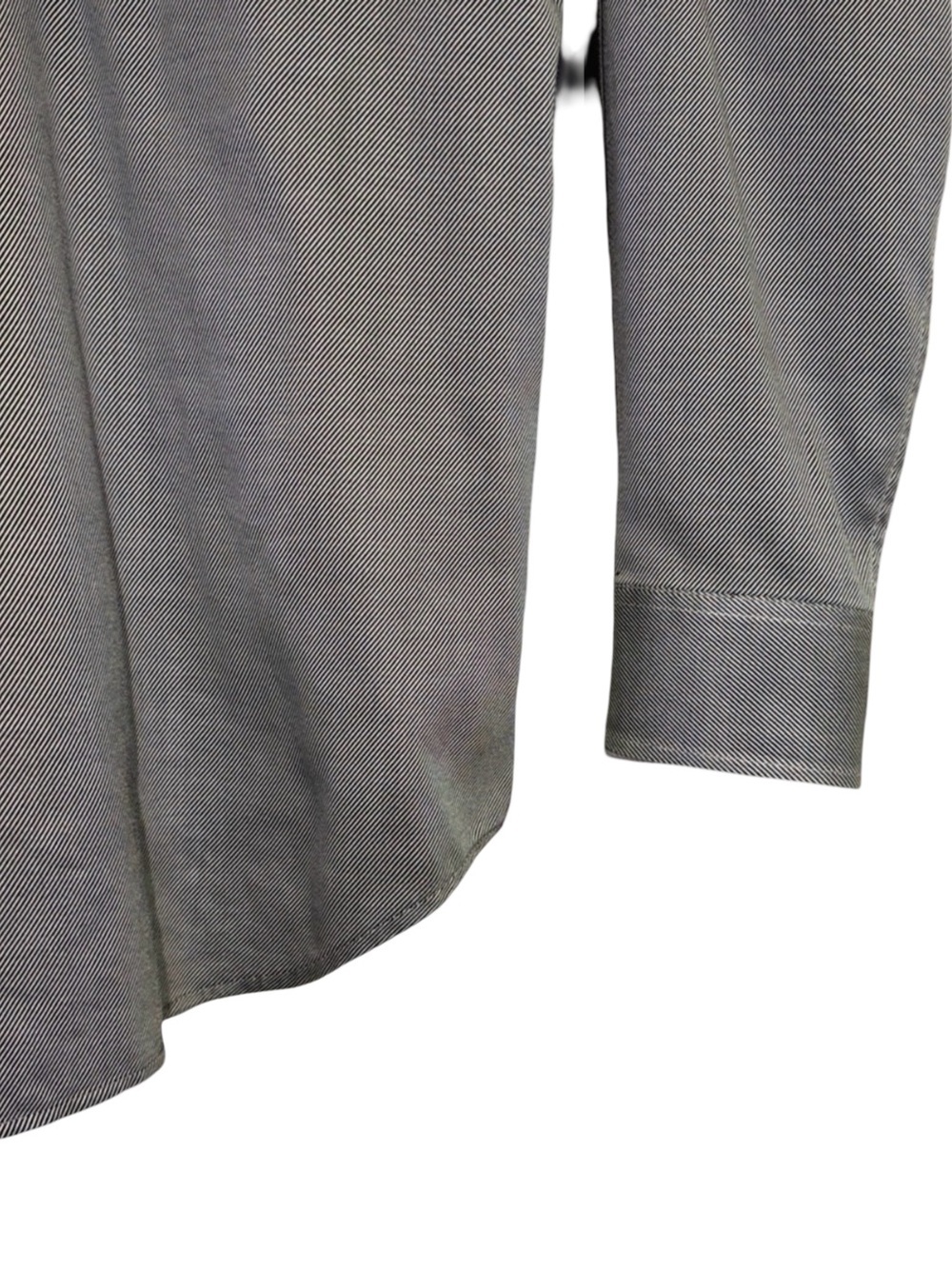 Equilibrio Italia Men’s Button-Down Shirt | Gray Italian Cotton | Made in Italy - Picture 9 of 14